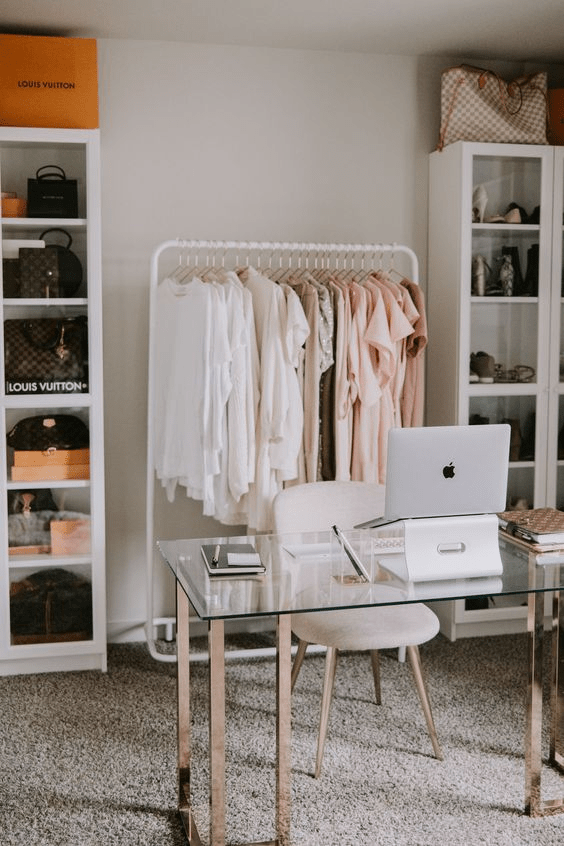 Closet and Office Combo: 20 Smart Ways To Create Home Cloffice