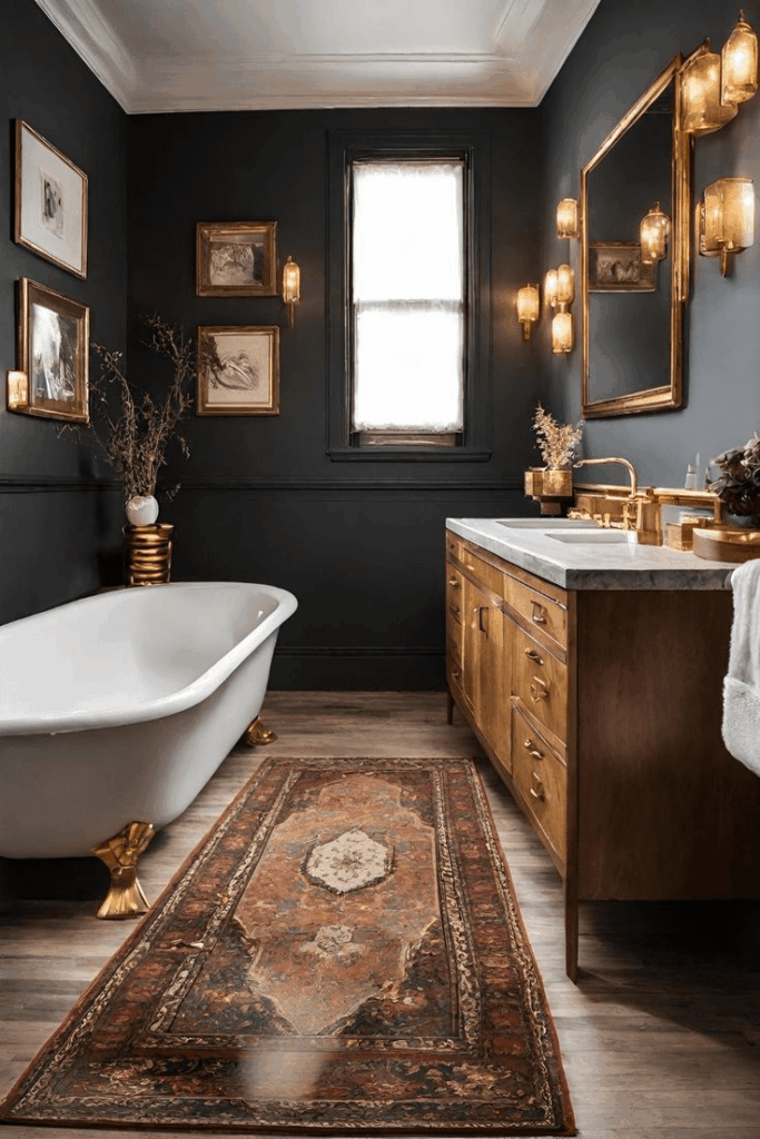 The Best 15 Dark and Moody Bathroom Ideas! Master Bathroom