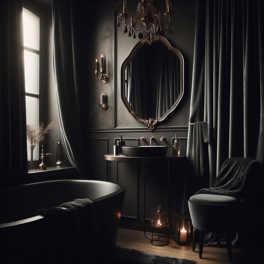 The Best 15 Dark and Moody Bathroom Ideas!: Master Bathroom