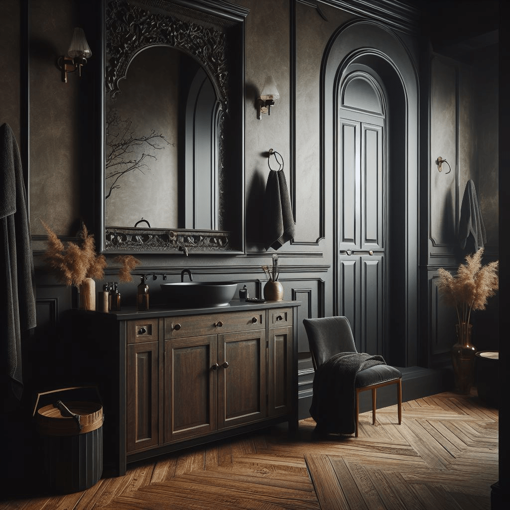 The Best 15 Dark and Moody Bathroom Ideas!: Master Bathroom
